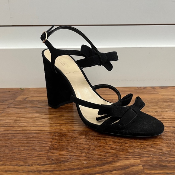 J. Crew Collection Stella Bow Heels - black suede, size 8 - NWOT - Picture 4 of 12